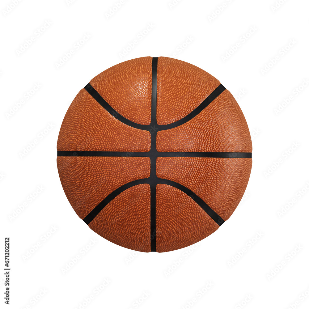 Fototapeta premium A Basketball Ball isolated on a white background