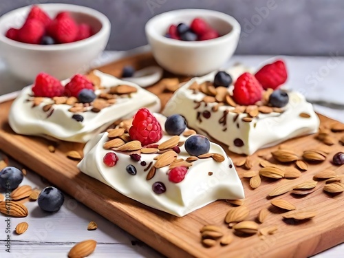 cookies with berries and almonds