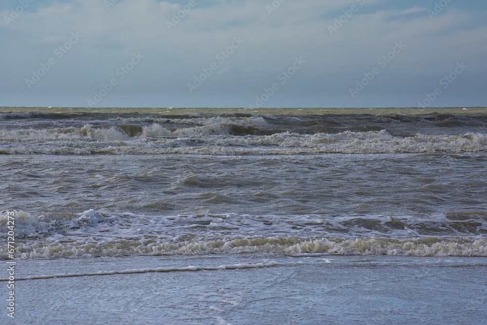 Waves of the northsea on the Belgian coast Waves of the northsea on the Belgian coast
