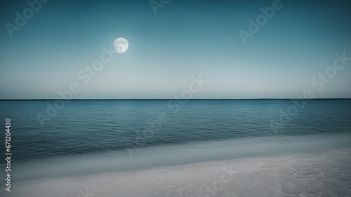 moonlight over the sea  blue moon water