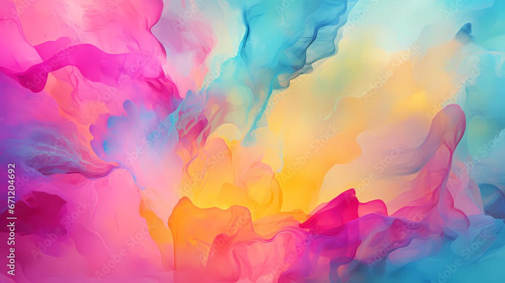Watercolor gradient PPT background poster wallpaper web page