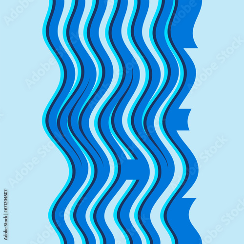 Wave text graphic vector artwork  ocean texture logo icon  water clipart symbol