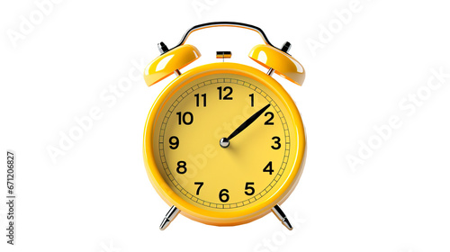 Alarm clock on isolated bac...