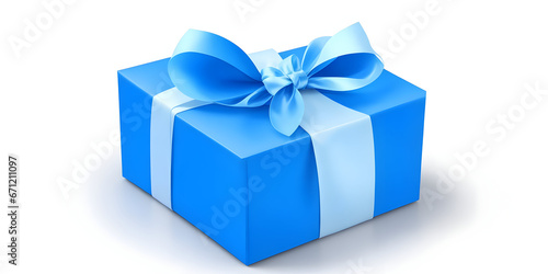 blue gift box with bow © Sana