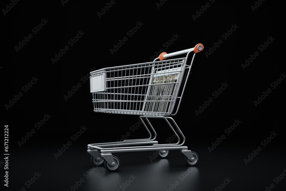 A picture of a dog sitting in a shopping cart. Can be used to represent shopping with pets or a cute and playful scene with a dog. A picture of a dog sitting in a shopping cart. Can be used to represent shopping with pets or a cute and playful scene with a dog.