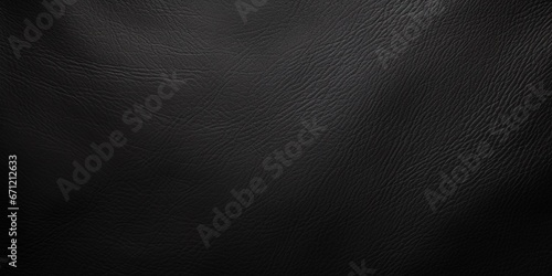 Black leather texture background, luxury business black background, extra wide. © Jasper W