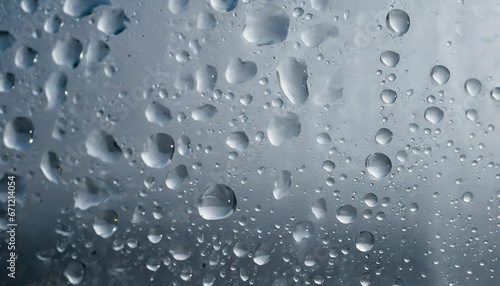 Wallpaper Mural Striking Water Drops on Glass Torontodigital.ca