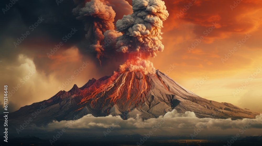 volcanic eruption natural phenomenon.