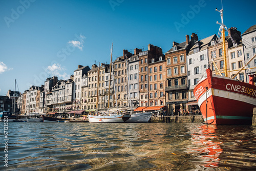 Honfleur, France at the waters edge
