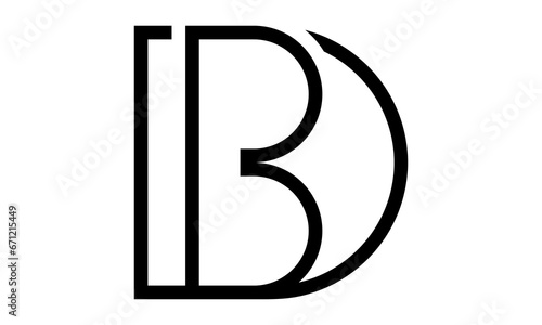 Monogram DB letter logo
