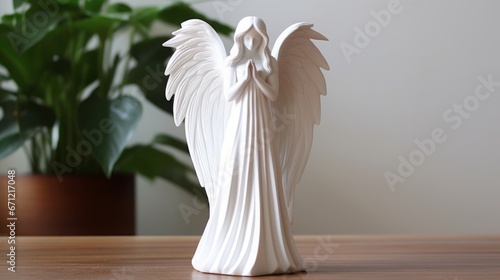 white porcelain angel.