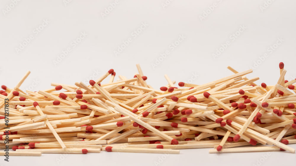 New matchsticks isolated on a background. New matchsticks isolated on a background.
