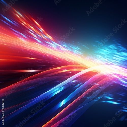 Energetic flow captured in an abstract background.