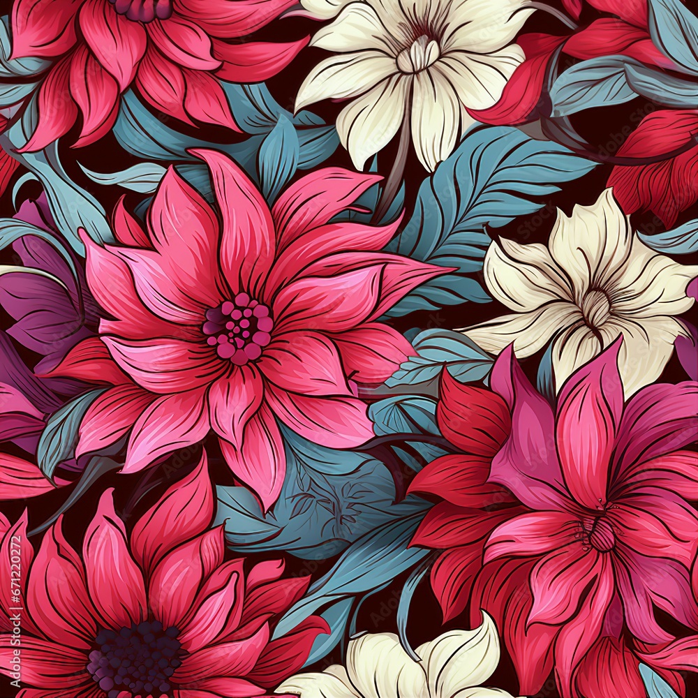 Floral Delight Seamless Pattern Floral Delight Seamless Pattern