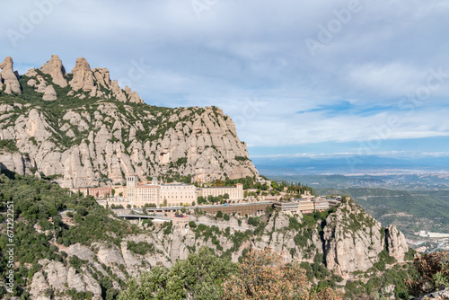 Montserrat mountains in Barcelona, Spain