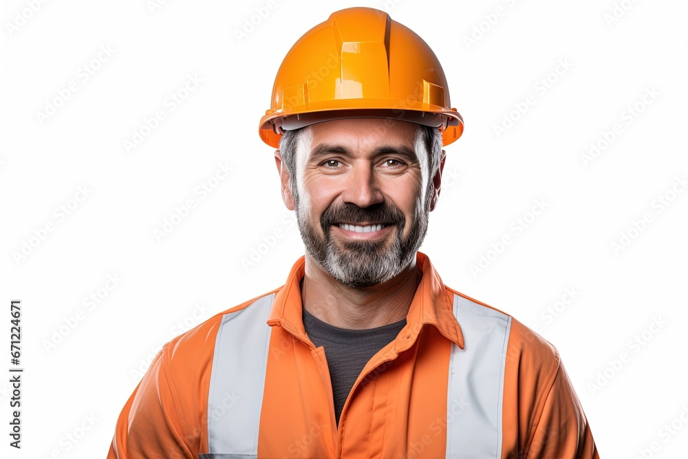 Professional engineer on white background. Professional engineer on white background.