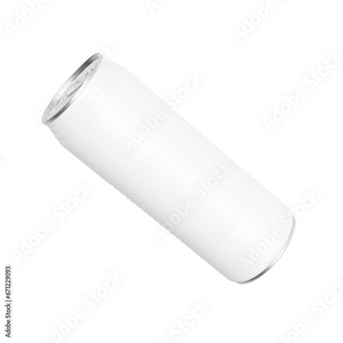 Beverage Tin Can blank image isolated on a white background