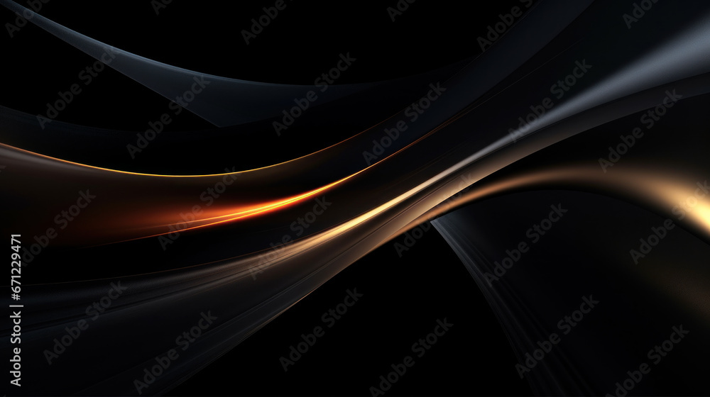 Naklejka premium Stylish Dark Wave as Background Wall Art Wallpaper Backdrop Digital Art