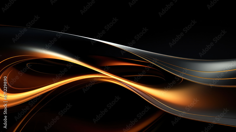 Naklejka premium Stylish Dark Wave as Background Wall Art Wallpaper Backdrop Digital Art