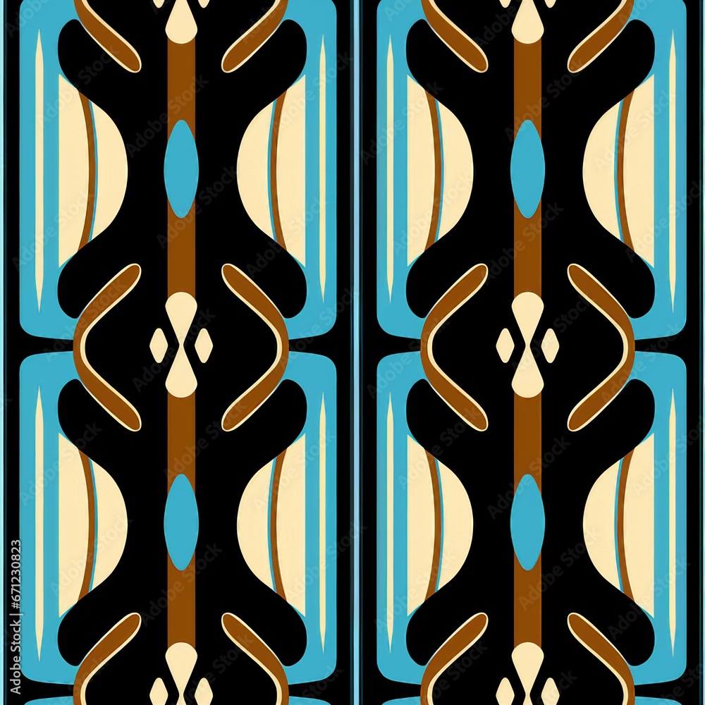 Striped Lines of Symmetry Seamless Pattern Striped Lines of Symmetry Seamless Pattern