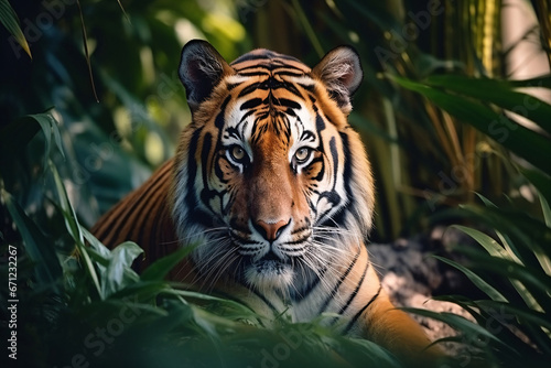 tiger in the jungle  generative ai
