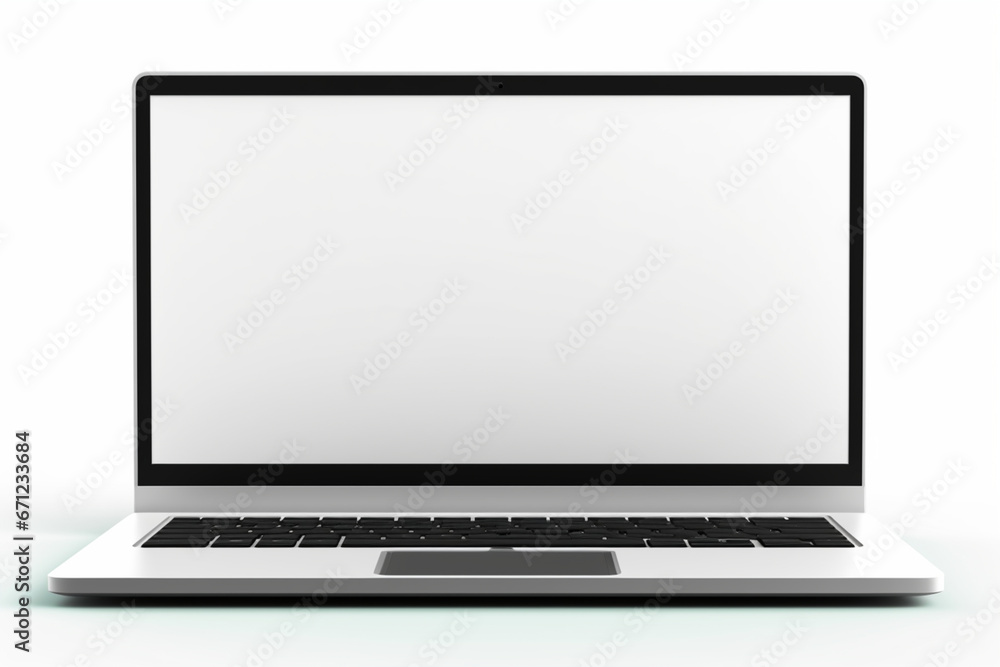 Fototapeta premium laptop isolated on white background 
