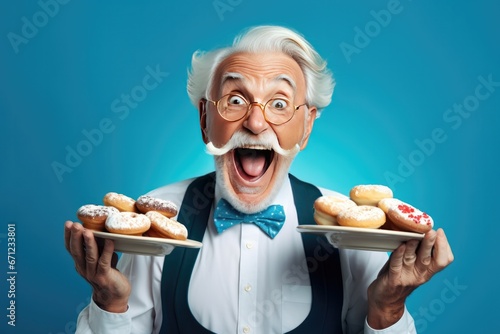 Mature Fashionable Old Man ...