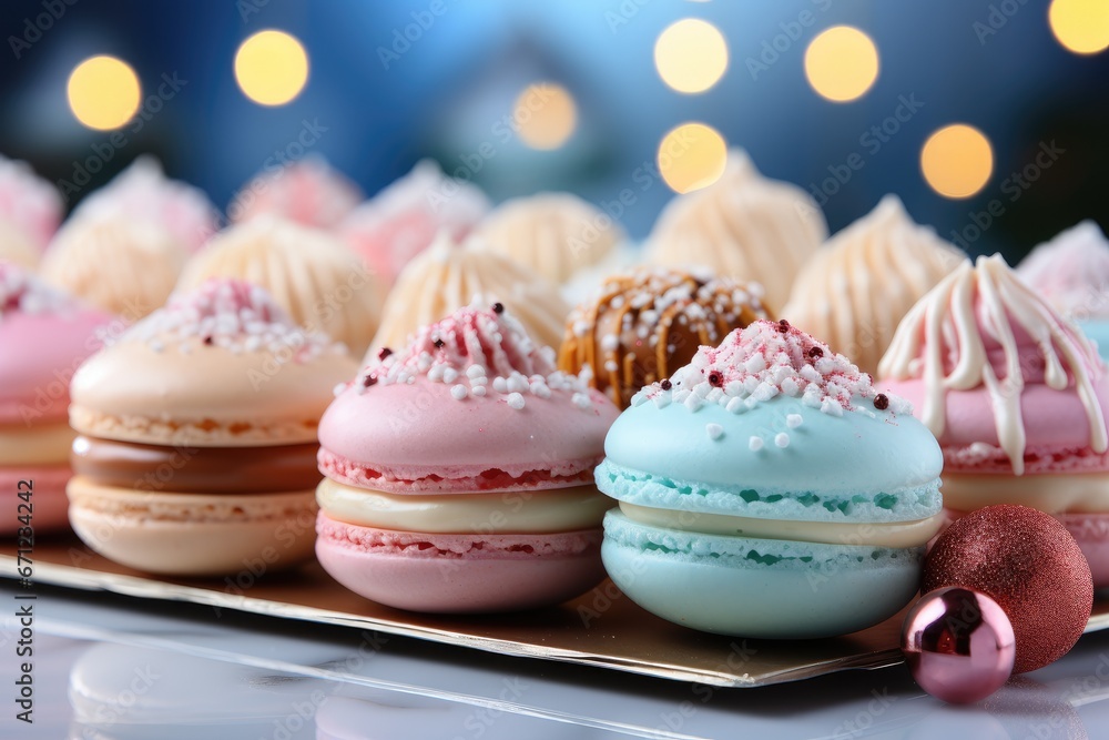 Colorful background with festive sweets. Colorful background with festive sweets.