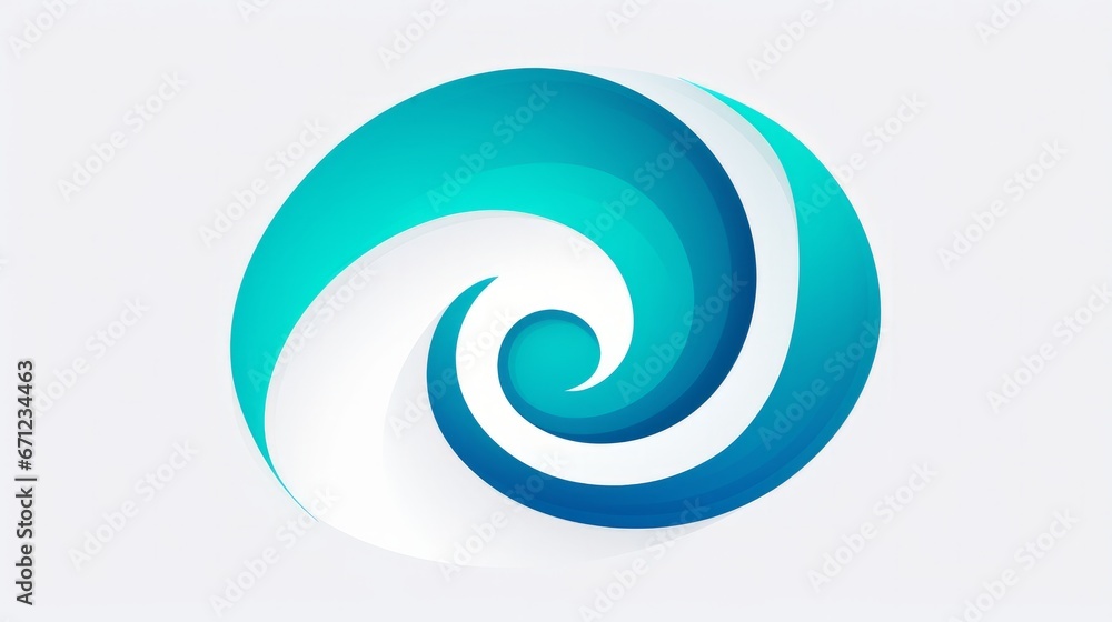 A company logo with a circular vortex logo, clean beautiful design, simple, beautiful aesthetic, duotone blue and teal on white background, sharp, clean lines, hurricane A company logo with a circular vortex logo, clean beautiful design, simple, beautiful aesthetic, duotone blue and teal on white background, sharp, clean lines, hurricane