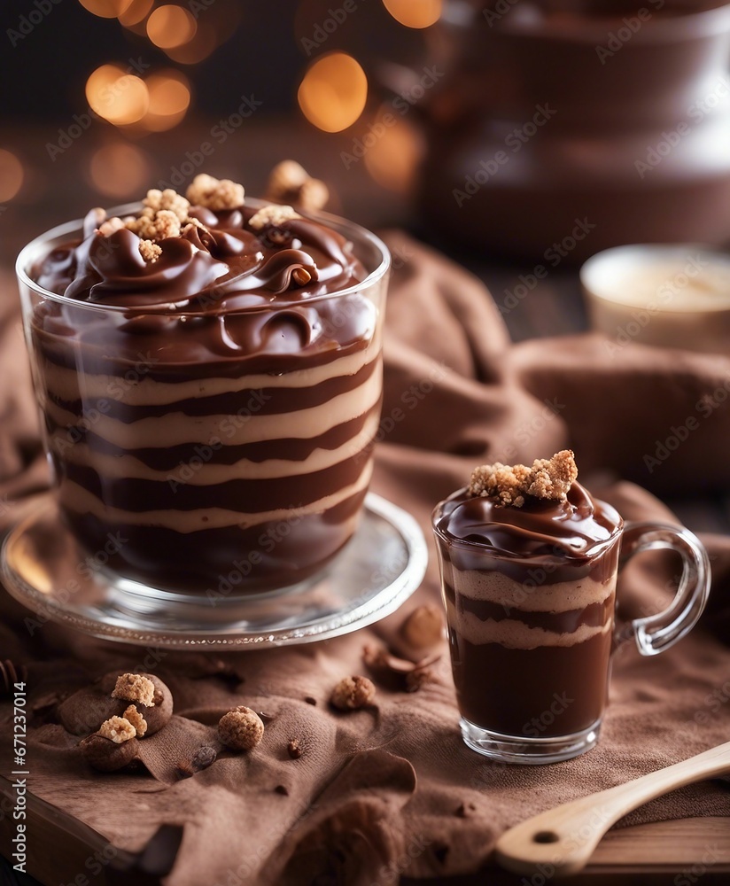 home made chocolate pudding with fresh fruits
home made chocolate pudding with fresh fruits