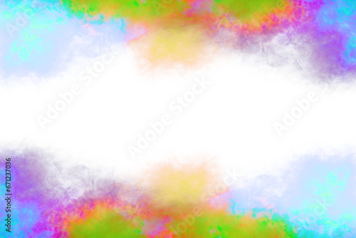 colorful smoke on transparent background. fog clouds on white. Abstract banner template with smog effect, red and blue steam with particles, vector realistic illustration 
