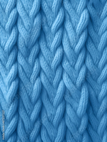 Blue textured abstract knitted background 