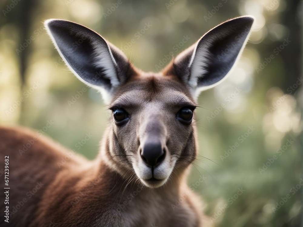 wild kangaroo at the nature


