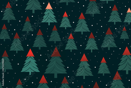 Christmas trees background