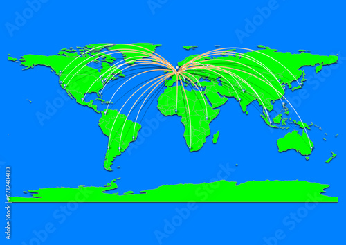 Rotterdam  Netherlands map - Concept map for Rotterdam  Netherlands on World map. Suitable for export concepts. File is suitable for digital editing and prints of all sizes.