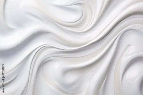 White skincare cream texture