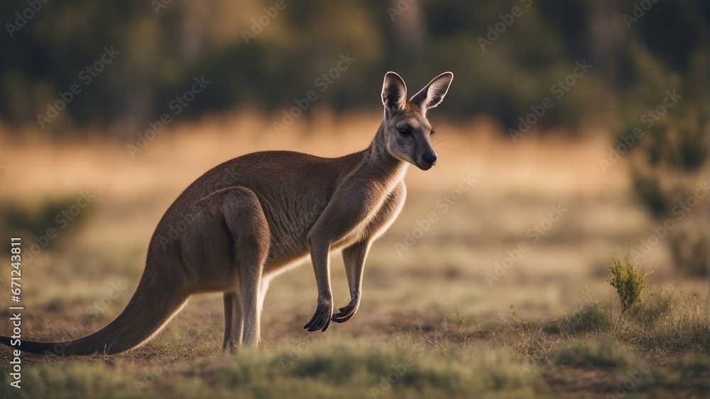 wild kangaroo at the nature wild kangaroo at the nature