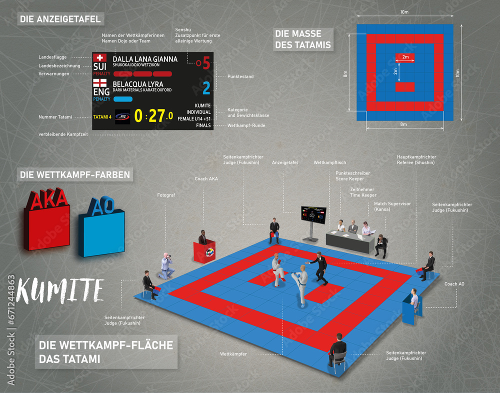 Tatami Rules and Dimensions in Karate Stock Illustration Adobe Stock