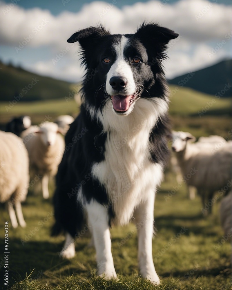 Fototapeta premium border collie dog
