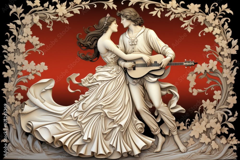 Fototapeta premium Whispering Wind Whispers - Generative AI