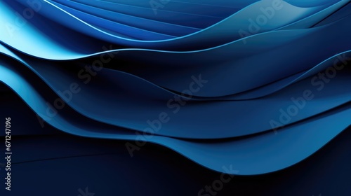 3D Abstract Blue Background 