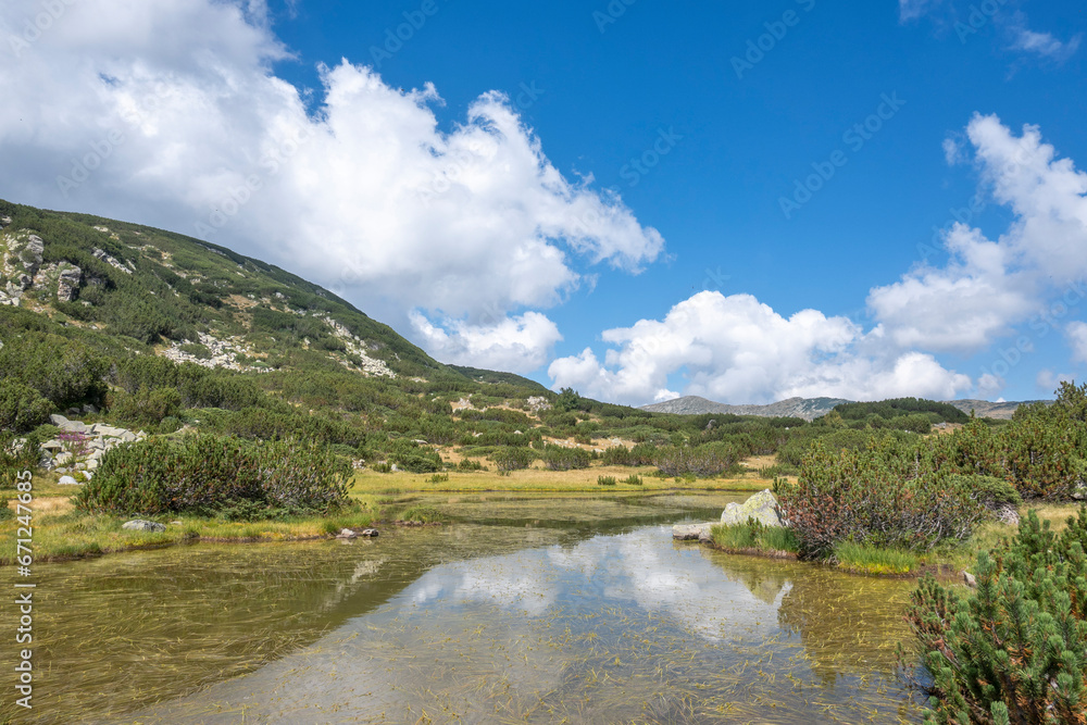 Landscape of The Fish Lakes, Rila mountain, Bulgaria