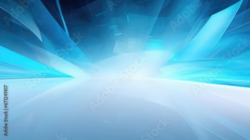 Abstract Light Blue Futuristic Background 