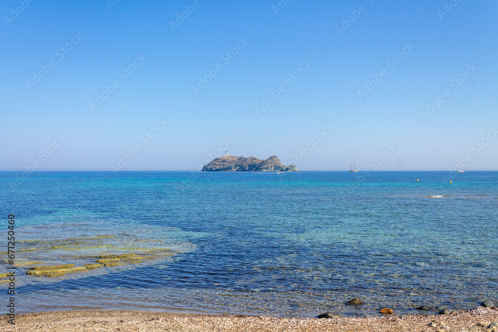 island in the corsicas's sea