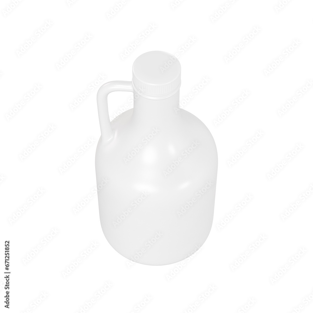 An image of a blank ceramic bottle isolated on a white background An image of a blank ceramic bottle isolated on a white background