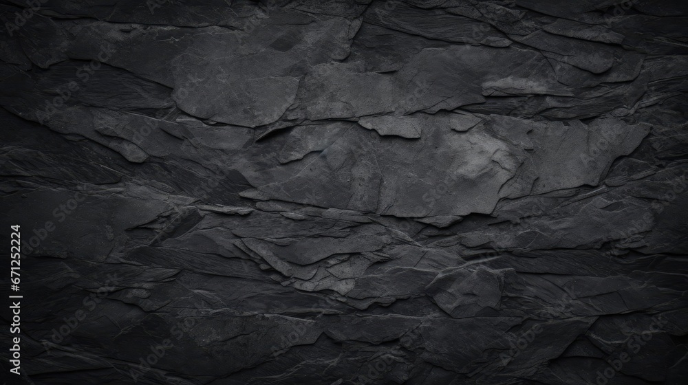 Fototapeta premium Black or dark gray rough grainy stone texture background 