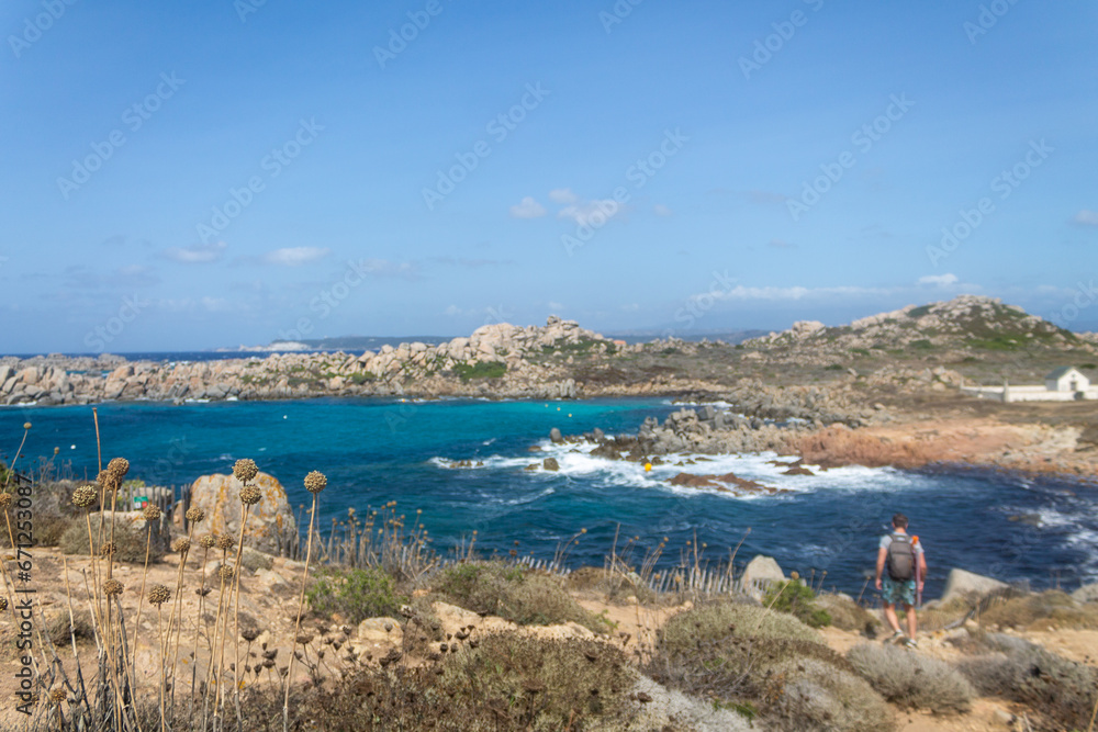 Fototapeta premium view of the coast of the sea