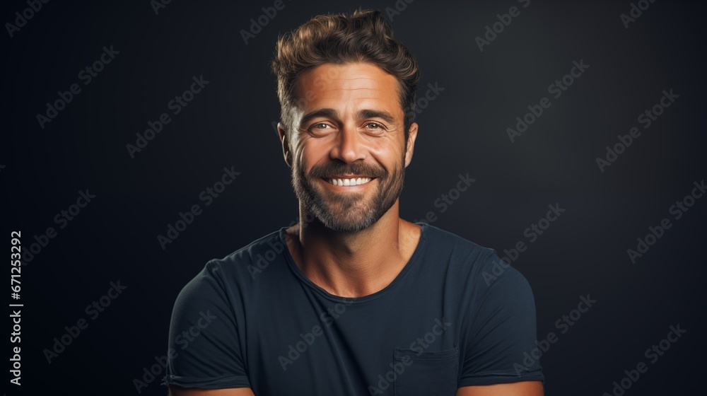 Obraz premium Image of a smiling handsome man.