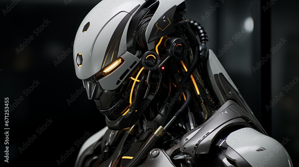 Fototapeta premium Image of futuristic robot.