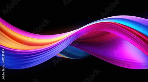 Colorful Ribbon in Neon Colors 